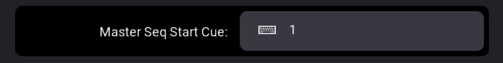 Master Sequence Start Cue