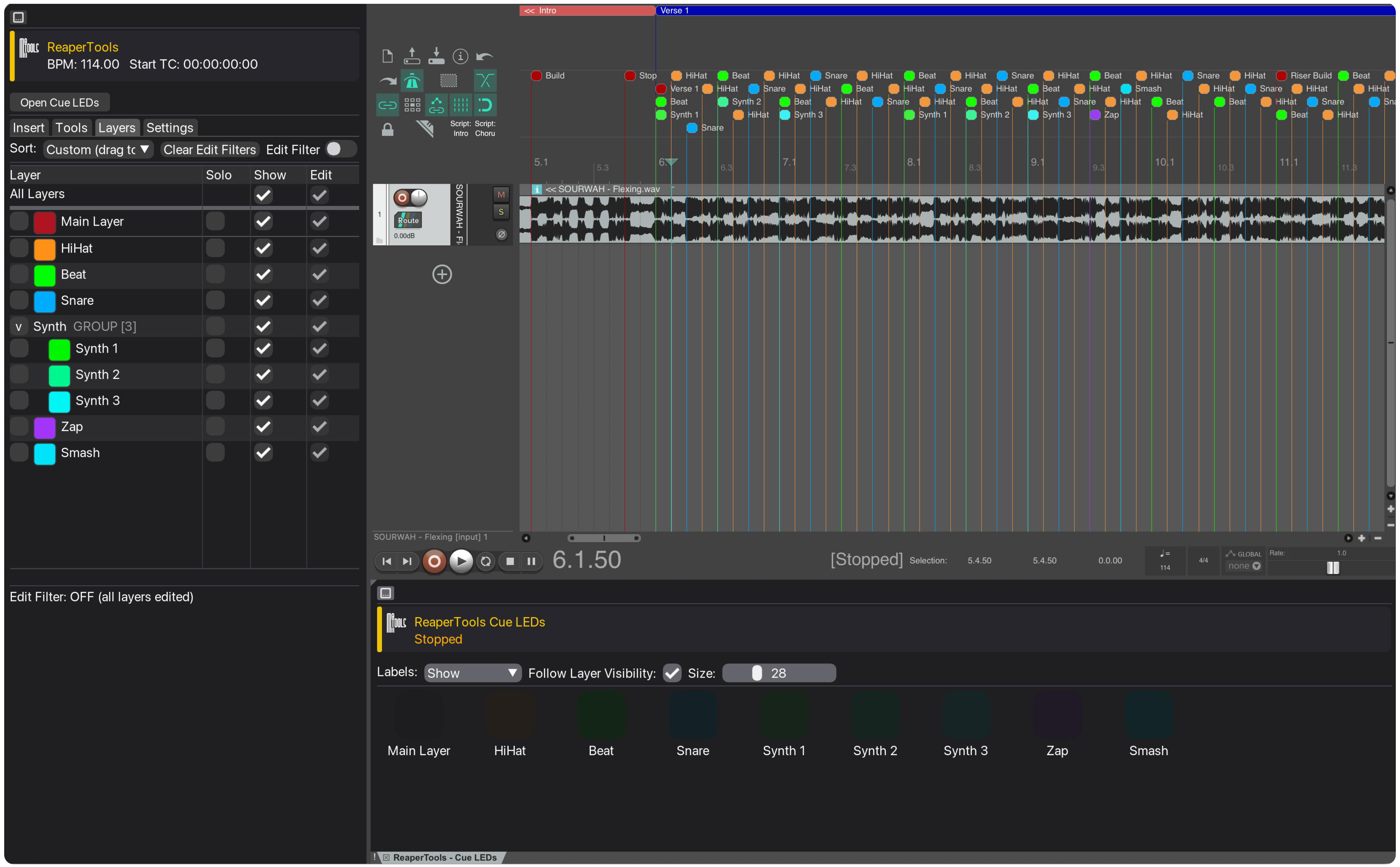 ReaperTools Interface