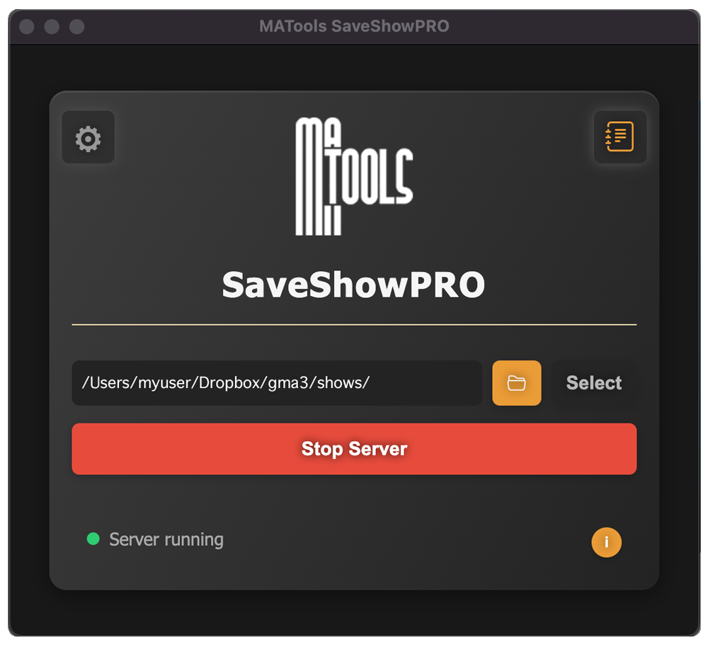 SaveShowPRO Companion App