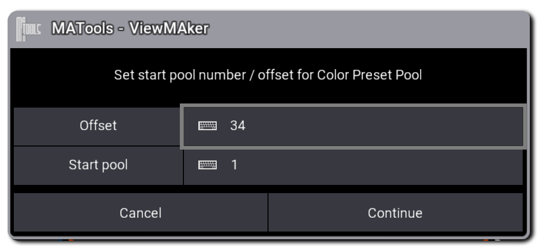 Pool Offset Configuration